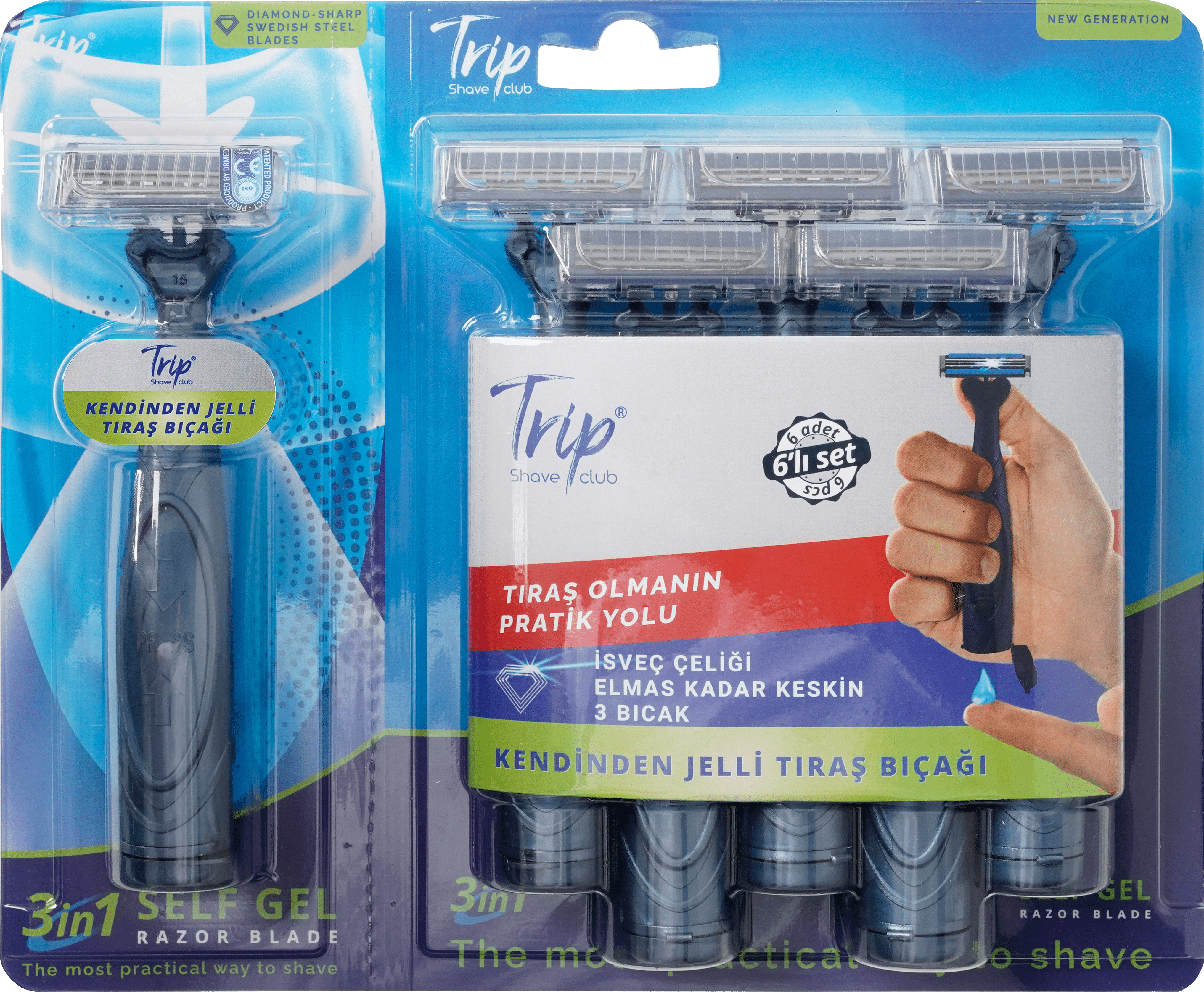Trip Razor – Six-Pack (Ocean Essence)